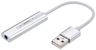 USB External Sound Card Silver