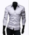 Long-Sleeved Men'S Casual Shirt Color White  Size M