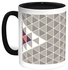 Geometric Printed Coffee Mug Black/White