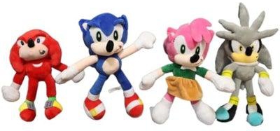 Sonic 4 Styles Shadow Plush Toy 28 CM Amy Rose Sonic Plush Doll Cute Soft Stuffed Plush Doll Birthday Gift For Children