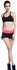 Generic Women Quick Drying Summer Elastic Waist Yoga Sport Wristbands Casual Shorts (Pink+BLack)