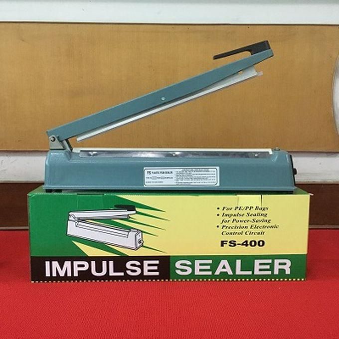 Impulse 16"/400mm Heavy Duty Plastic Sealing Machine Metallic