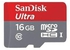 Sandisk Ultra 16GB microSDHC UHS-I Class 10 Up to 80MB/s Memory Card with Adapter (SDSQUNC-016G-GN6MA)
