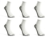 Maestro Bundle Of 6 PCs - Maestro Sports Short Socks - White X Grey