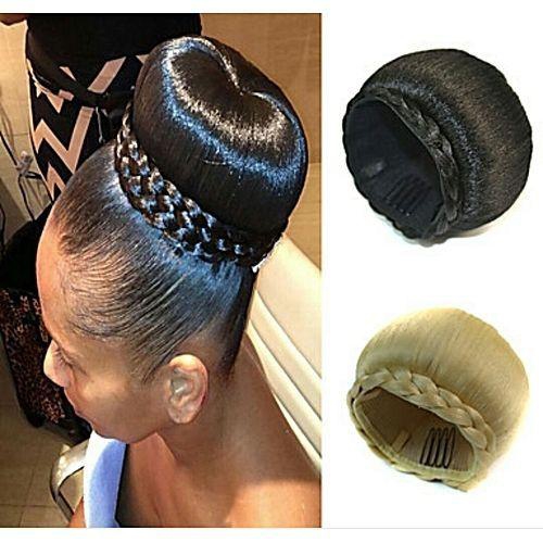 Generic High quality Donut Hair Bun Hair Extension Black+ FREE gift Inside!!!