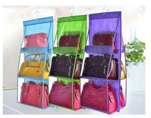 Wardrobe Organizer 6 Large Slots Holds Bags, Shoes And Clothes - Bags