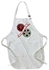 Two Movie Reels With Tape Down The Middle Illustration Printed Apron With Pockets White 22 X 24inch
