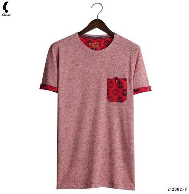 Clever Men's T-shirt -Made Of Cotton -RED