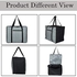 Fun Homes Small Size Foldable Travel Duffle Bag, Underbed Storage Wardrobe Organizer (Grey and Black)
