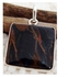 Arienbixi Black Agate with Brown Crazy Lace Semi Precious Gemstone in 925' Sterling Silver Pendant