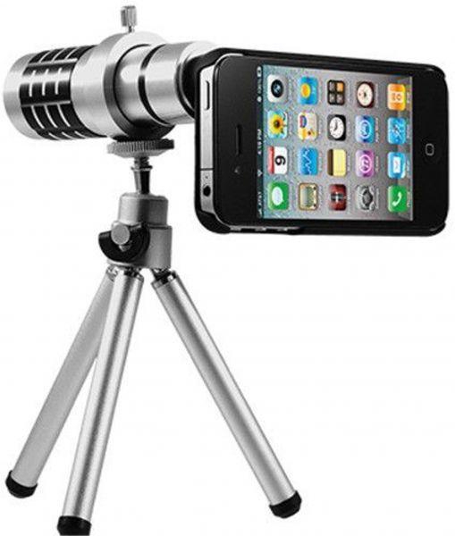 12X optical zoom telescope lens camera for iPhone 5 iPhone5,with tripod
