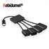 OTG 3/4 Ports Type-C 3 1 Hub of power load Hub Black cable connector adapter Type C to 3 USB port 2 0 Hub Micro USB