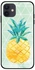 Pineapple Printed Case Cover -for Apple iPhone 12 Blue/Green/Yellow Blue/Green/Yellow
