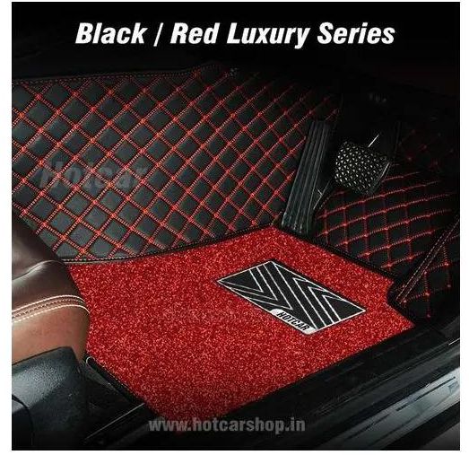 Generic Black Car Floor Mats For 5 Seater Vehicles, Heavy Duty