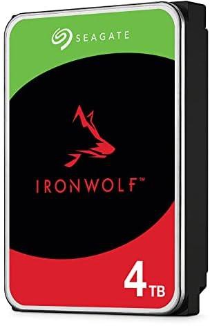 Seagate IronWolf, 4TB, NAS, Internal Hard Drive, CMR 3.5 Inch, SATA, 6GB/s, 5,400 RPM, 256MB Cache, for RAID Network Attached Storage (ST4000VN006)