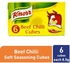 Knorr Soft Cube Beef Chilli Seasoning 6's