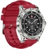 ساعة ذكية SM-WCH-DOM2-S-RED دوم 2 بلون أحمر من سويس ميليتاري