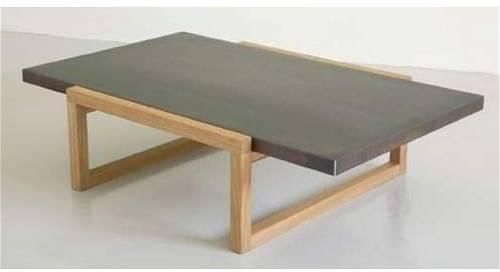 Coffee Table, Grey / Light Wood - ST05