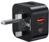 20W UK Adapter Type C USB-C Plug Fast Charger Fast Charging for iPhone 13/13 Mini/13 Pro/13 Pro Max/12/12 Pro/12 Pro Max/12 Mini/SE 2020/11/11 Pro Max,iPad Air 4 Black