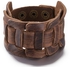 JewelOra MSH-0105B Unisex Brown Leather Jewelry Bracelet