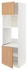 METOD Hi cb f oven/micro w 2 drs/shelves, white/Vedhamn oak, 60x60x200 cm - IKEA