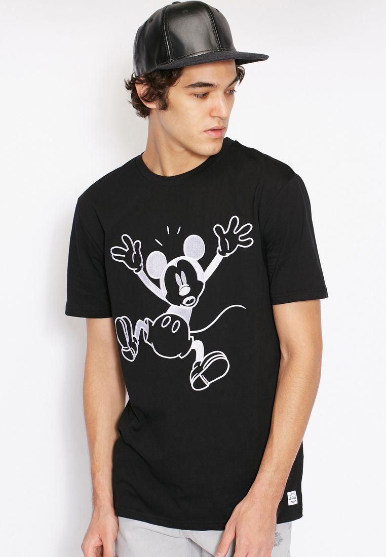 Embroidered Mickey Mouse T-Shirt