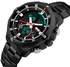 Stainless Steel Analog/Digital Wrist Watch WT-SK-1146-B - 49 mm - Black للرجال