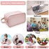 Water Resistant Toiletry-Bag, for Women Travel Essentials Travel-Makeup-Bag Eco Leather Cosmetic Makeup Organizer Travel-Accessories Full Travel Size Toiletries College-Dorm-Room-Essentials-For-Girls