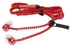 Red 3.5mm Zipper Earphones Earbuds Headphone Handsfree With Mic For Mobile Phones