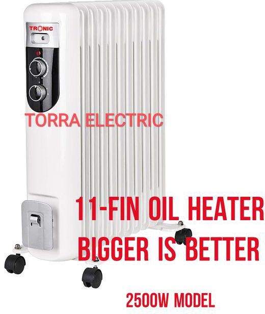 Tronic Room Heater Oil Heater 11 Fin 2500W (Bigger Model)