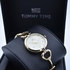 Tommy Time Dress Watch For Women Analog Stainless Steel - S14373S-IPG-G