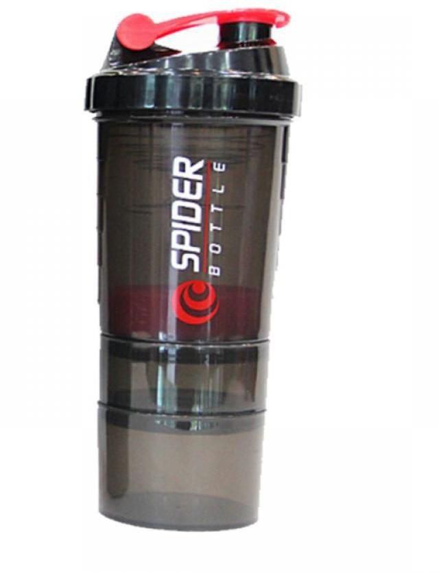 SpiderBottle CHK-44 Water Bottle&Protein Shaker 400ml , Red/Black