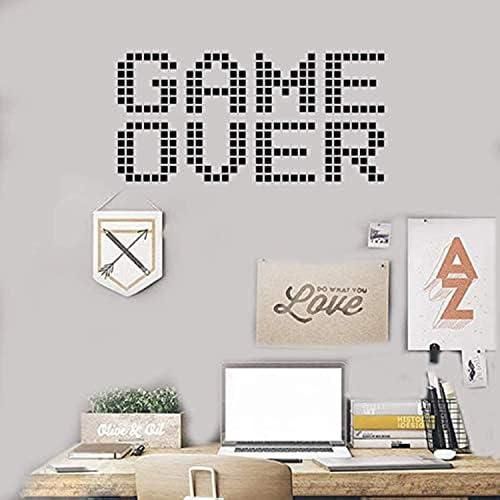 Simple GAME OVER Personalized Home Decoration Wall Stickers Removable Wallpaper