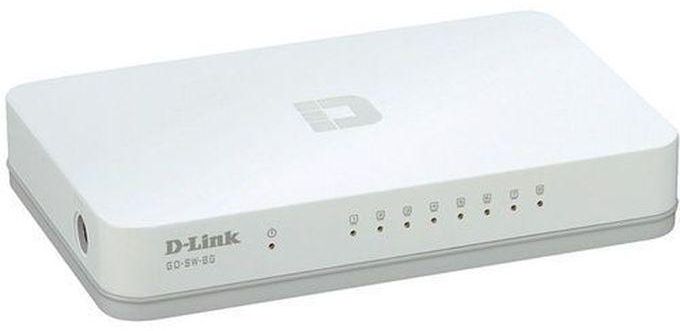 D-Link DES-1008A 10/100 Mbps 8 Port Network Switch