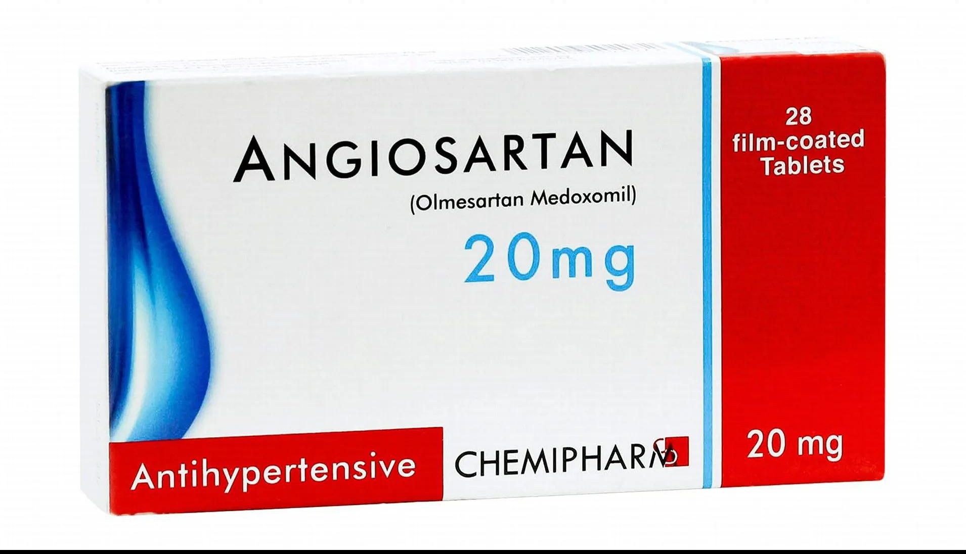 Angiosartan | High Blood Pressure 20mg | 28 Tabs