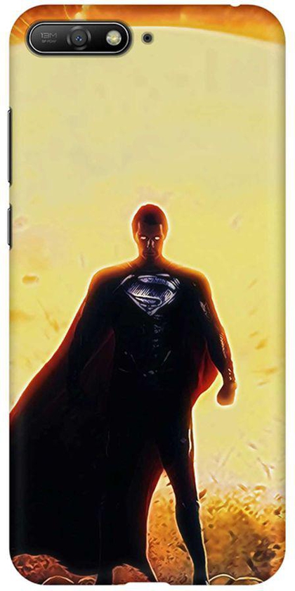 Matte Finish Slim Snap Basic Case Cover For Huawei Y6 (2018) Superman