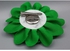 Generic Green Emerald-Fabric Brooch Clip Hair/Dress Flower Accessories Artificial Fabric Flowers Headbands