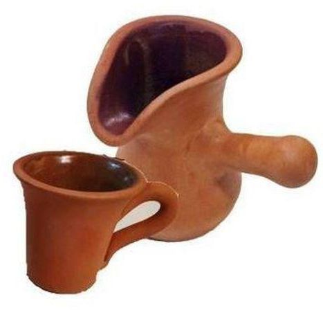 Pottery Coffee Pot With Cup - 70ml