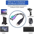 USB Type A Male To PS2 PS/2 Female Adapter Converter Keyboard/Mouse Cable