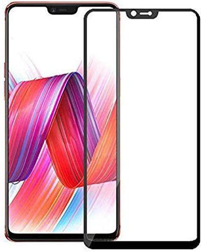Generic Realme C1 Black Tempered Glass Curved Clear Full Screen Protector - Black