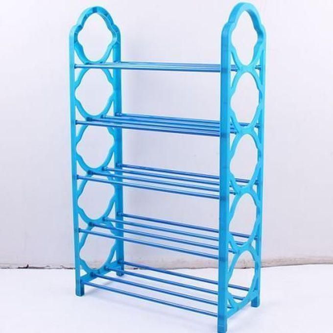 5 Layer Display Shoe Rack - Blue