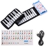 Cat Pattern 49-key Roll-up Electronic Piano