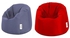 كرسي بين باج مقاوم للماء + كرسي بين باج بينجوين من بينجوين، أحمر، 95×80 سم