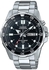 Watch for Men by Casio , Analog , Stainless Steel , Silver , MTD1079D-1A