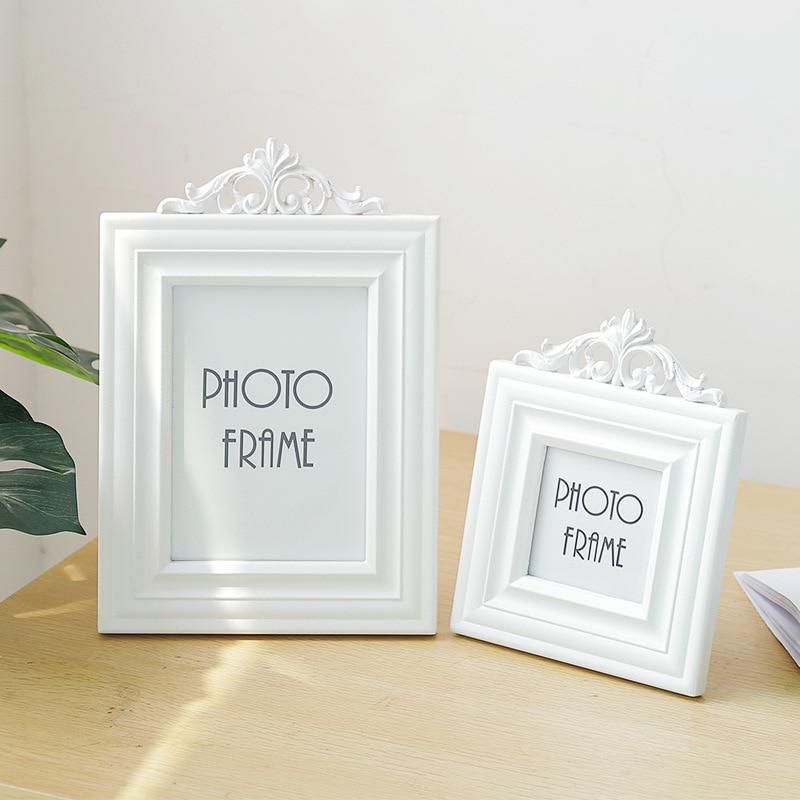 One Piece Photo Frame Solid Color European Style Decorative Wooden Photo Frame