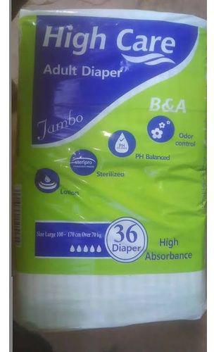 High Care Adult Diapers - Large - 36 Pcs - Waist - L