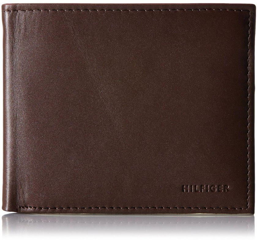 Tommy Hilfiger Men Donny Leather Double Billfold Passcase Wallet
