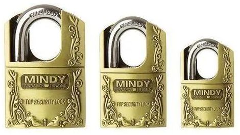 Mindy Top Anti-Burglar Theft Zinc Alloy High Security Padlock With 3 Keys