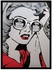Spoil Your Wall Pop Art Wall Poster With Frame Grey/Red/White 40x55cm