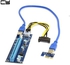 Generic CY USB 3.0 PCI - E 1X To 16X Riser Card Extender Cable Adapter Power BTC Cable - Blue